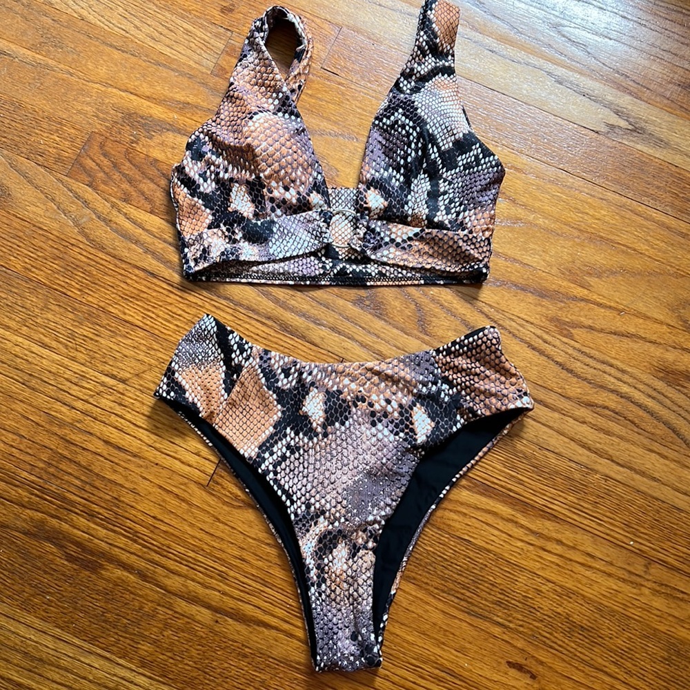 Zaful size M high waisted bikini.